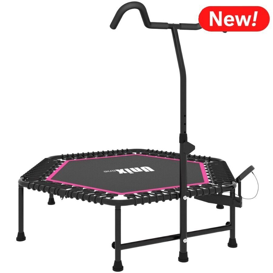 ⭐ Батут UNIX Line FITNESS Pink PRO (130 cm) по оптимальной цене в 12 590  руб. — купить модель сегодня с доставкой уже на следующий день! ⭐